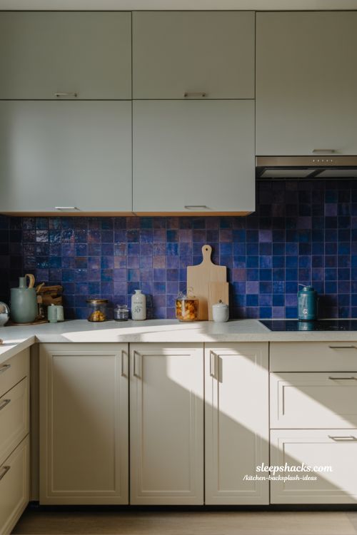 Transform Your Kitchen with Bold Colored Backsplashes