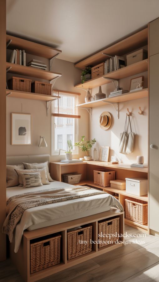 Transform Your Tiny Bedroom With Clever Storage Hacks