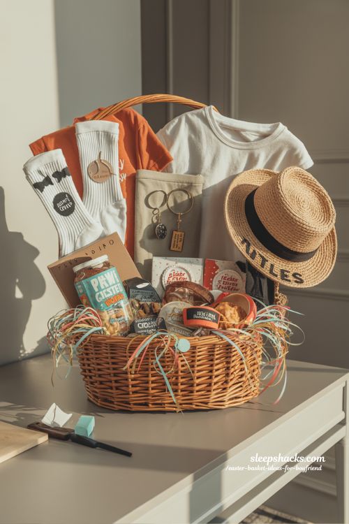 Trendy and Stylish Easter Basket Personalized Fashionable Gift for Him