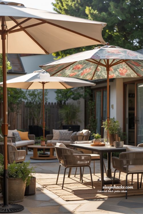 Umbrella Shade Retreat Ideas for Cozy and Flexible Backyards