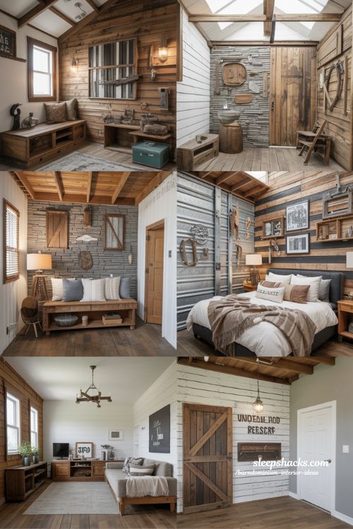 Unique Wall Treatments Barndominium Interior