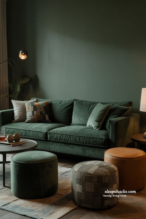 Velvet Heaven Furniture that Feels Alive Moody Living Room