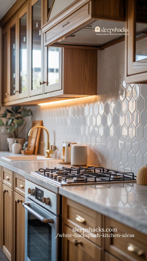 White Hexagon Tile Kitchen Ideas for Modern Homes
