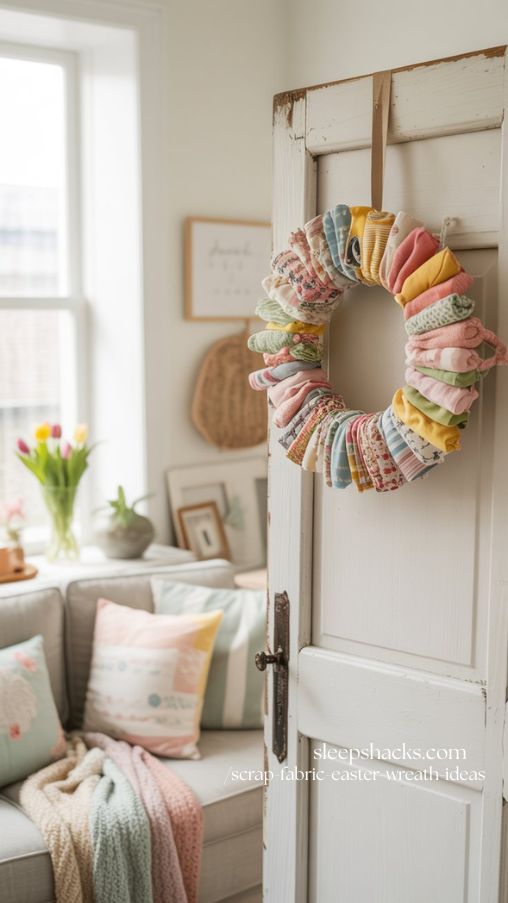 scrap-fabric-easter-wreath-ideas