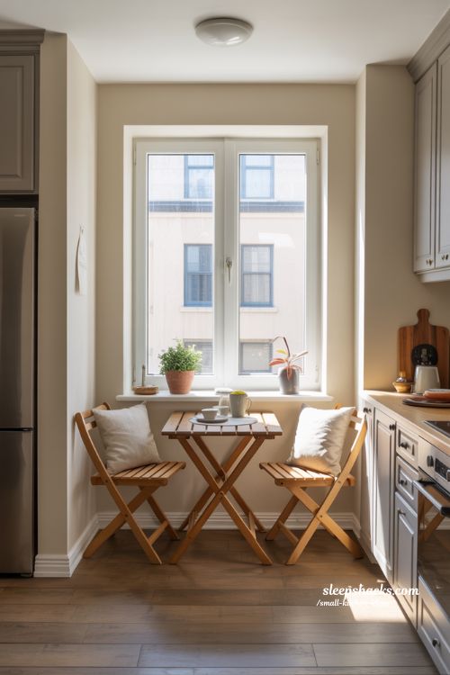 small kitchen ideas compact bistro table for breakfast nook