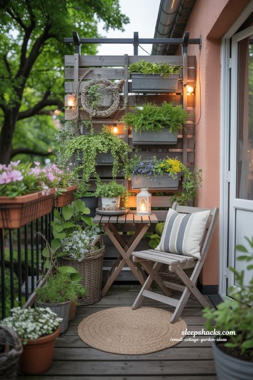 Balcony Cottage Garden Transformation for Small Spaces