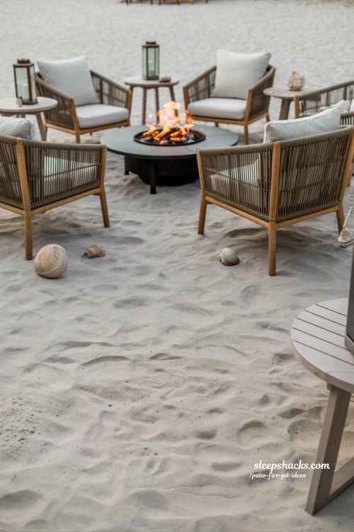 Beach Themed Patio Fire Pit Ideas for Relaxing Coastal Evenings