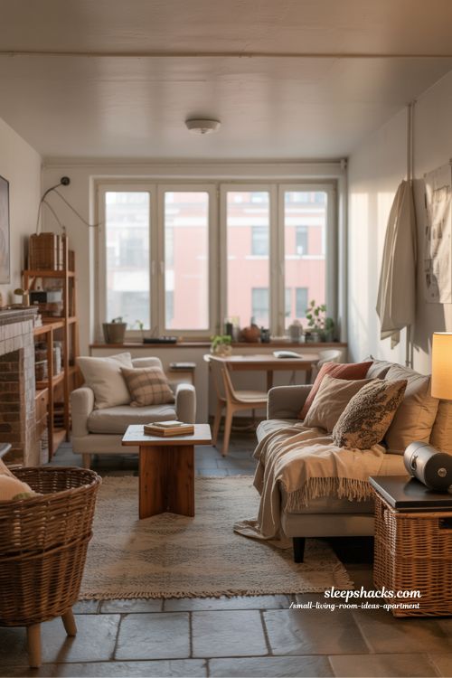 Cozy Small Living Room Ideas Apartment with Textures and Layers