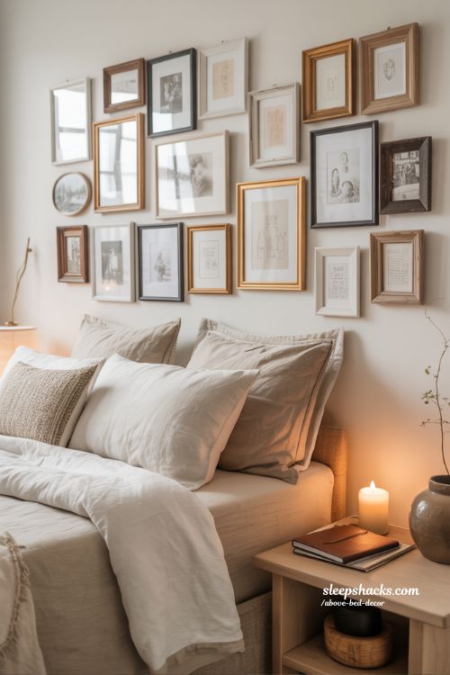 DIY above bed decor ideas that feel personal, simple, and meaningful