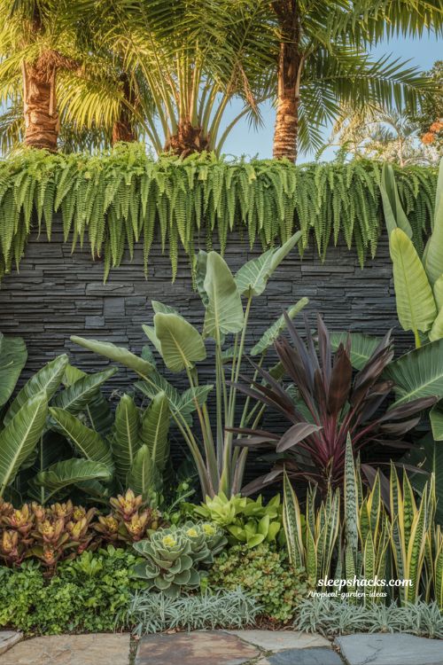 Dense Jungle Depth with Layered Tropical Beds