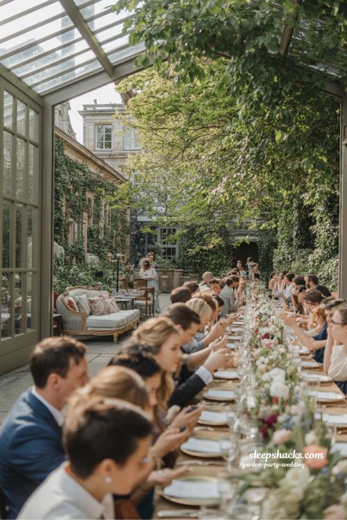 Dream Garden Party Wedding Venue with Conservatory and Outdoor Reception Space