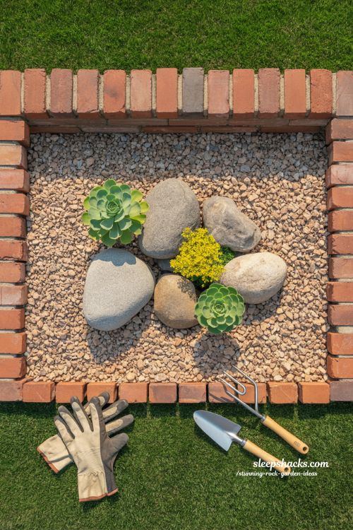 Easy and Forgiving Beginner Rock Garden Starter Idea