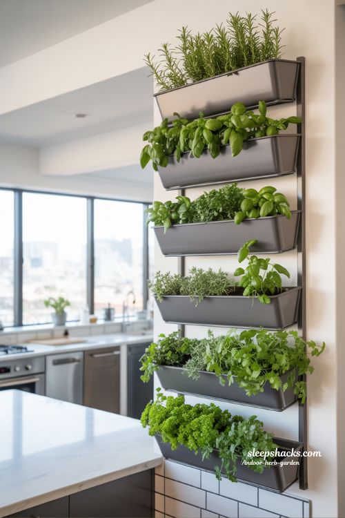Elevated Greenery: Practical Vertical Herb Displays