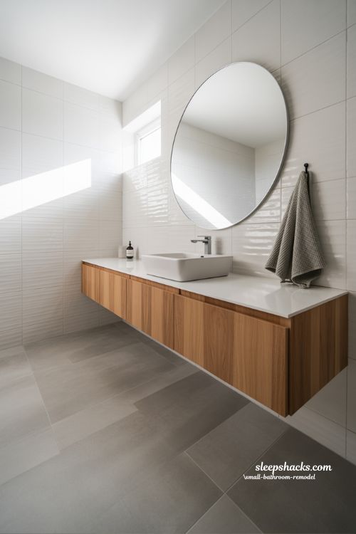 Floating Vanity Ideas to Make Your Small Bathroom Remodel Feel Bigger