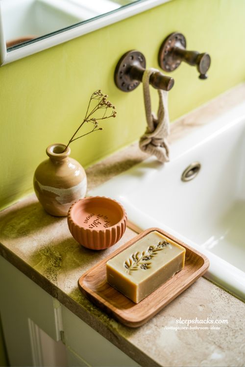 Handmade Pottery and Artisanal Decor for Cottagecore Bathrooms