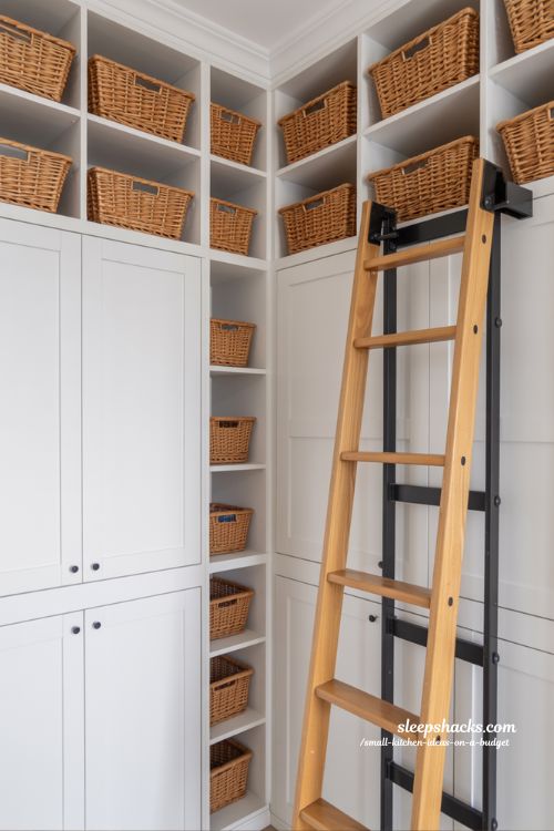 High-Level Kitchen Organization: Utilizing Vertical Space Above the Cabinets