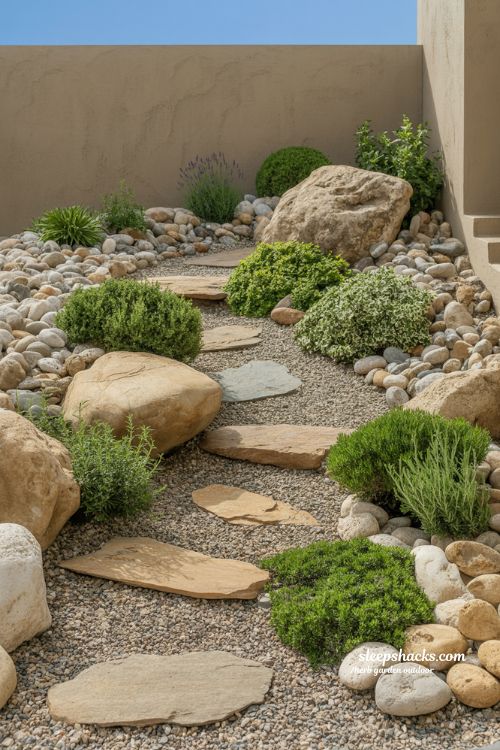 How to Design a Low-Maintenance, Drought-Tolerant Rock Herb Garden Outdoor