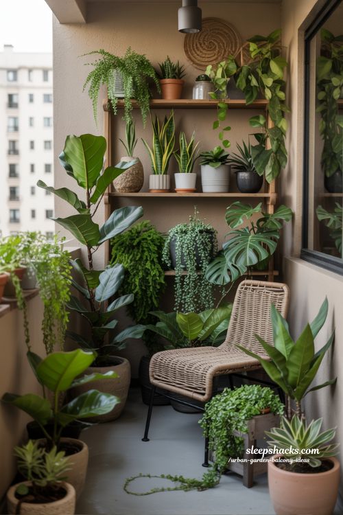 Layered Urban Garden Balcony Ideas for Depth and Texture