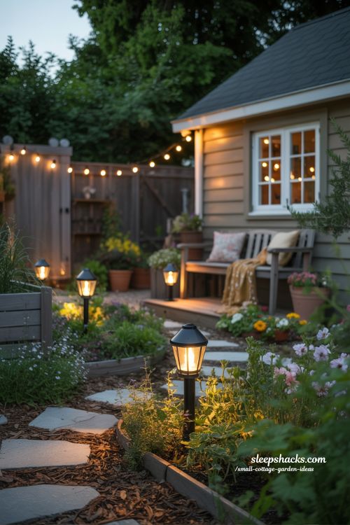 Lighting Ideas to Make Your Small Cottage Garden Glow