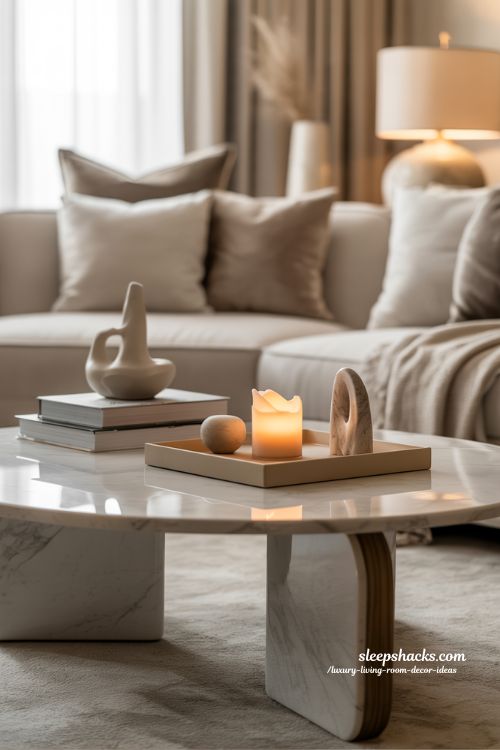 Luxury Living Room Decor Ideas Elegant Coffee Table Styling Minimal Modern Interior Design