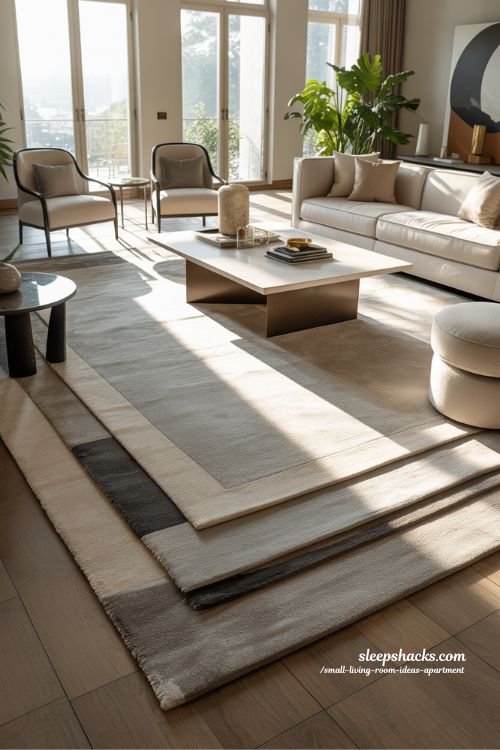 Luxury Living Room Decor Ideas with Oversized Rugs
