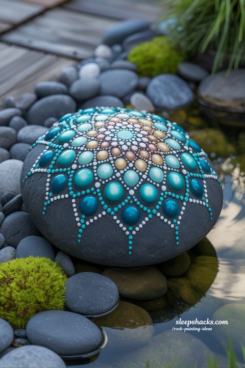 Mandala Rock Painting Ideas for a Calm and Meditative Garden Corner