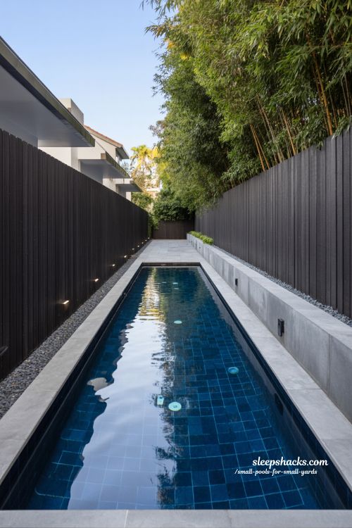 Maximizing Space: Modern Narrow Lap Pool for Tight Yards