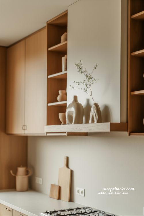Minimalist Above Kitchen Cabinet Decor Creating a Clean Calm and Airy Kitchen Finish