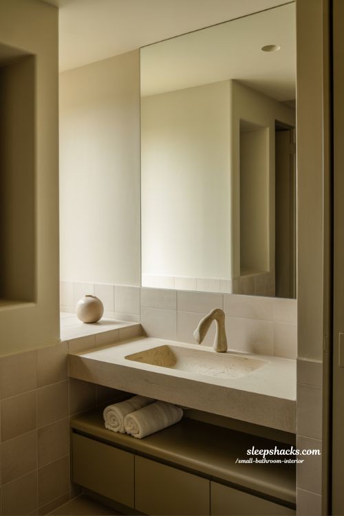 Minimalist Small Bathroom Interior That Feels Luxe