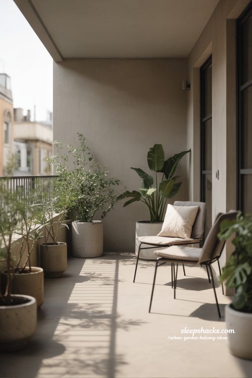 Minimalist Urban Garden Balcony Ideas Simple Elegant Style