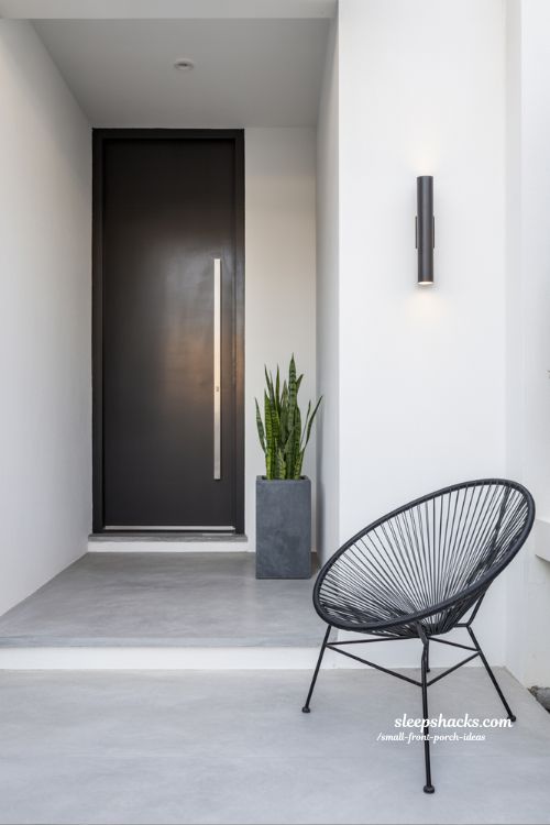 Modern Small Front Porch Ideas for a Clean Minimalist Entry
