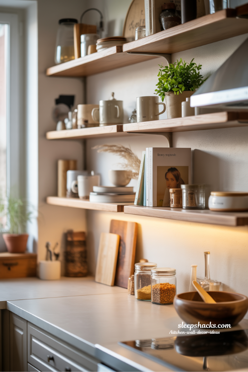 Open Shelving Kitchen Wall Decor Ideas That Feel Effortless and Lived In