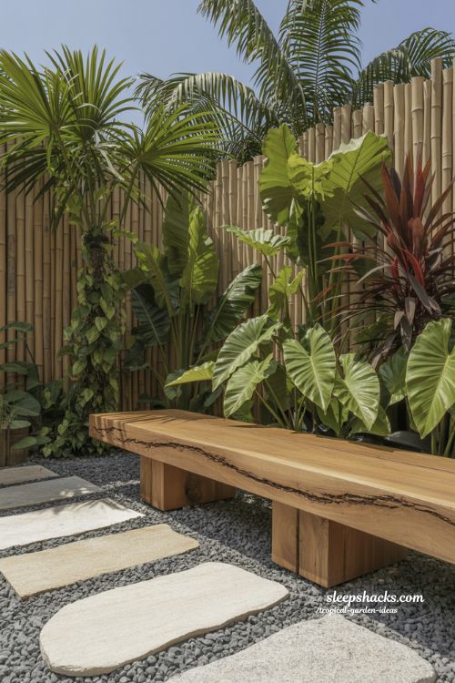 Organic Modernism with Raw Stone and Teak Textures