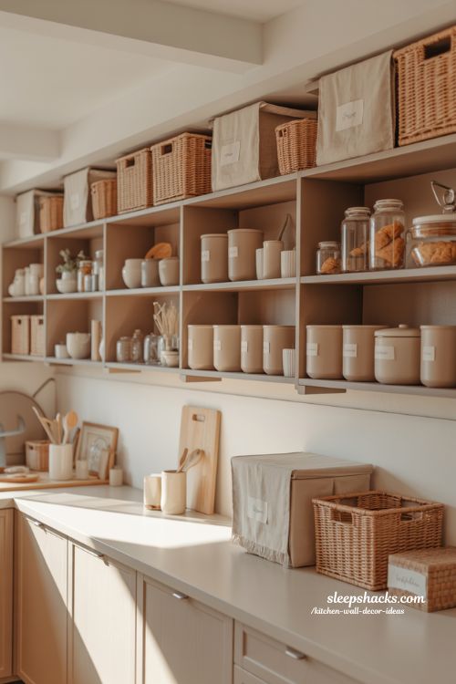 Practical Above Kitchen Cabinet Storage That Blends Function and Aesthetic Style