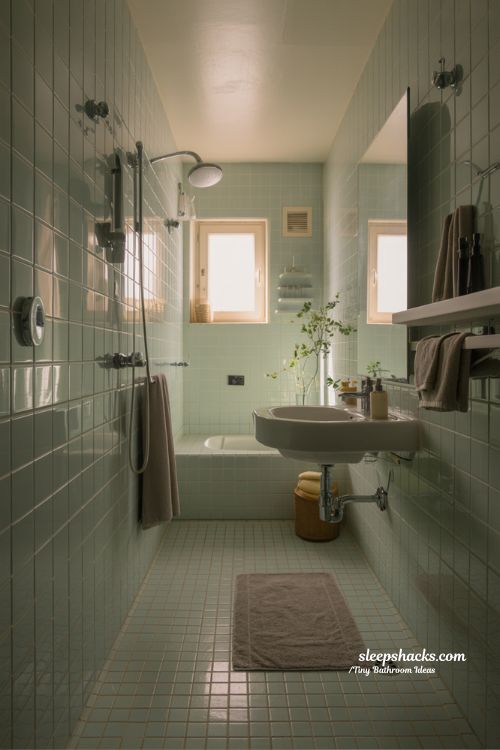 Reflective Surface Ideas That Make Tiny Bathrooms Look Brighter and Bigger
