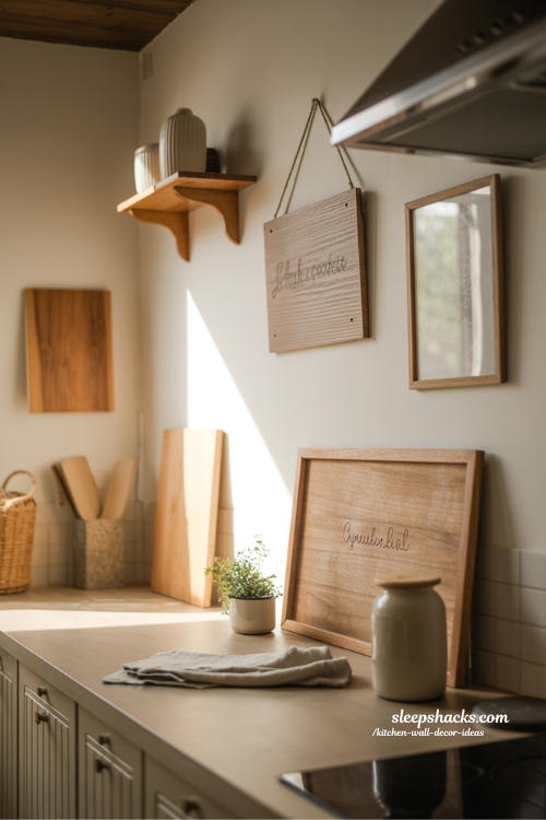 Rustic Wood Kitchen Wall Decor Ideas for a Warm and Cozy Feel