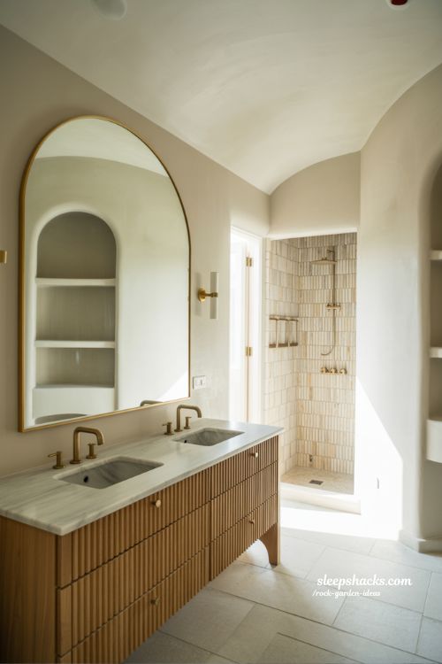 Serene Modern Organic Bathroom Remodel Inspiration