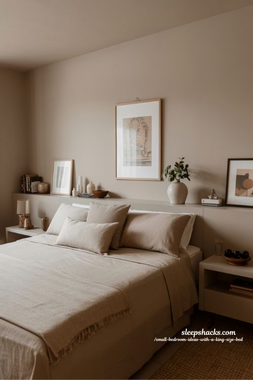 Simple Decor Ideas for Small King Bed Bedrooms