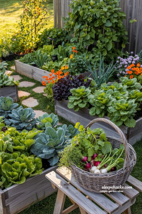 Simple edible garden ideas for growing fresh food in small spaces
