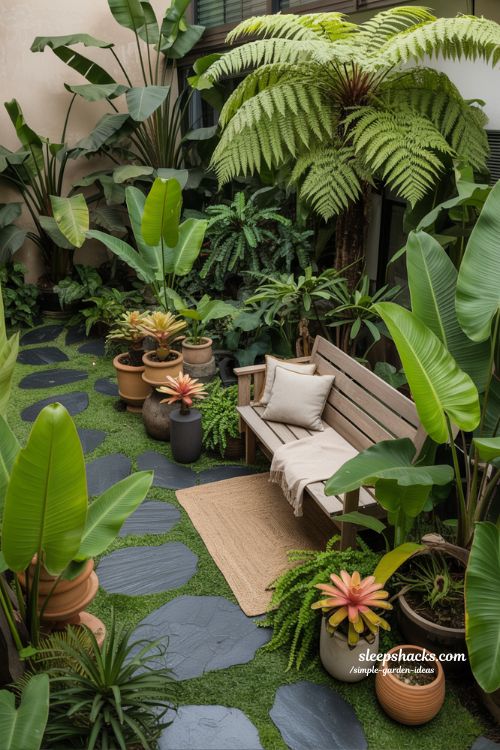 Simple tropical garden ideas for a lush backyard escape