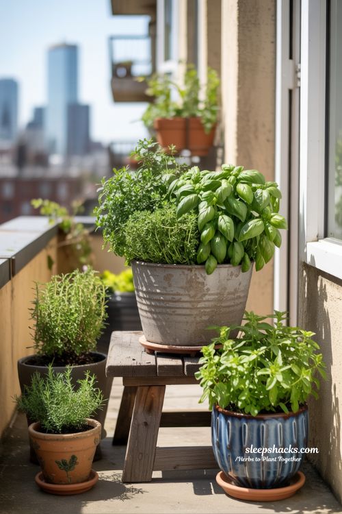 Small Balcony Solution: Smart Ways to Plant Herbs in Pots Together