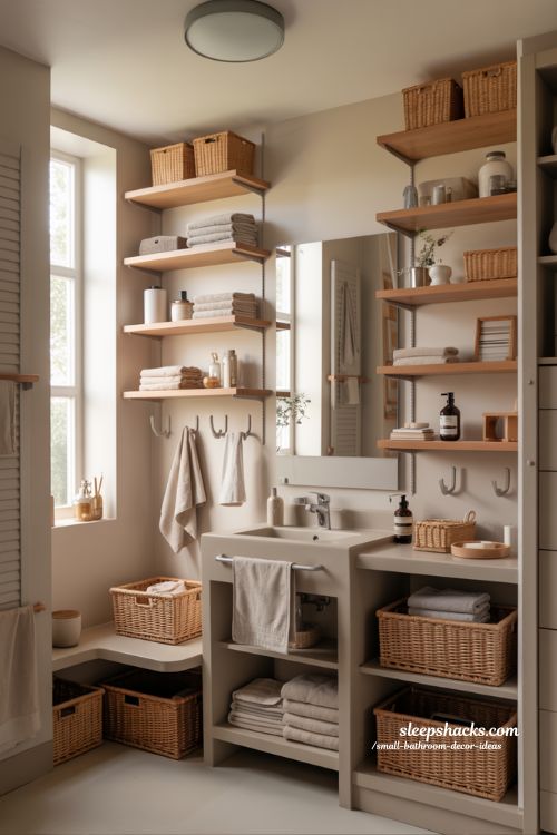 Small Bathroom Decor Ideas Using Clever Storage Hacks