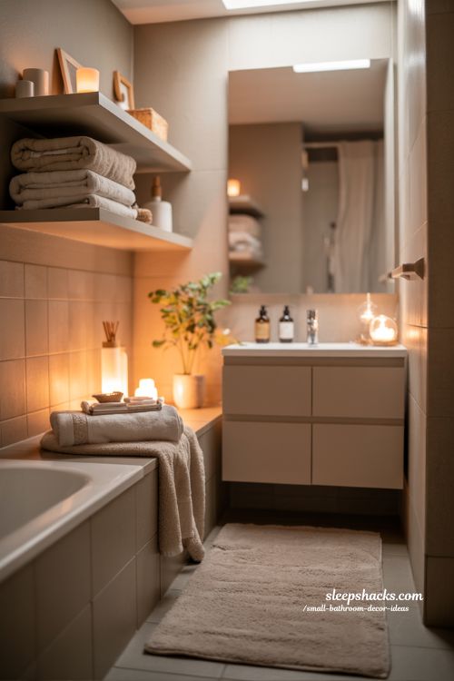 Small Bathroom Decor Ideas With Cozy Spa Like Vibes