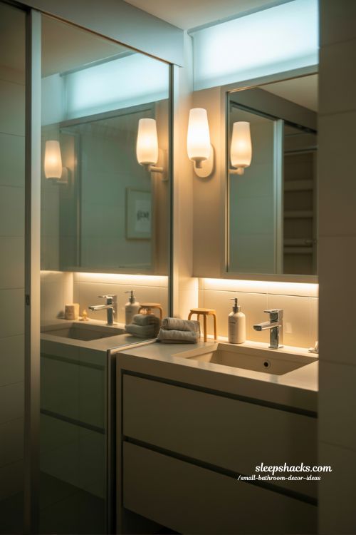 Small Bathroom Decor Ideas With Smart Lighting Solutions