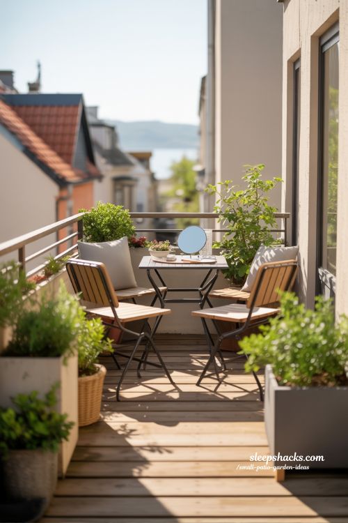 Small Patio Garden Ideas with Cozy Mini Greenhouse (1)