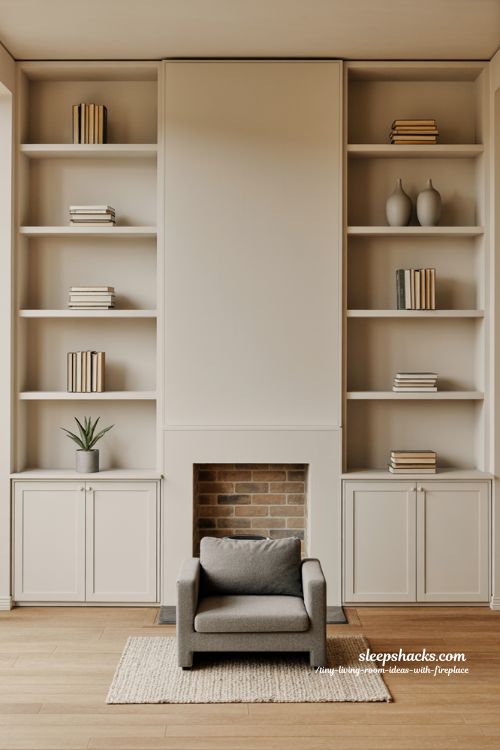 Smart Built-In Fireplace Storage Ideas for Small Living Rooms