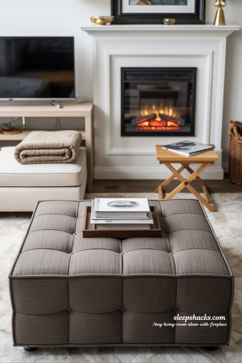 Smart Multi-Functional Furniture Ideas for Small Fireplace Rooms