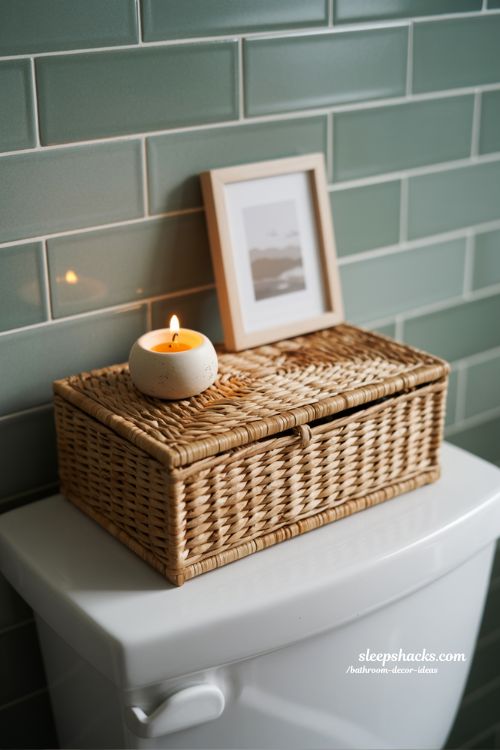 Smart Toilet Tank Storage: Hide Clutter with a Stylish Lidded Box