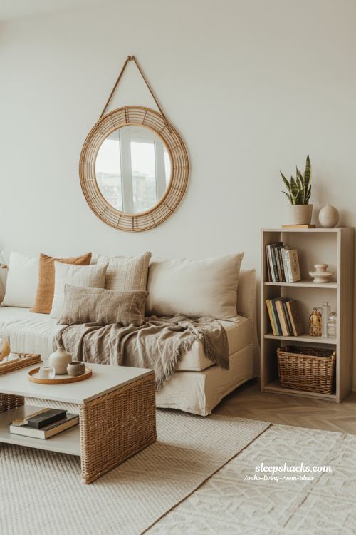 Smart and Airy Small Boho Living Room Ideas to Maximize Space