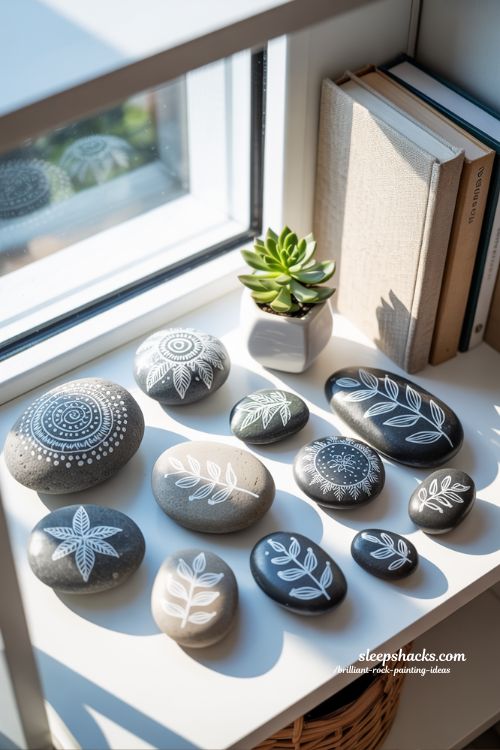 The Art of Slow Living Hand Painted Zen Stones for Modern Home Decor